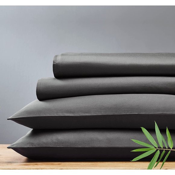 California Design Den Rayon from 100% Bamboo Sheets King, 4 Piece Set, L… - Picture 2 of 11